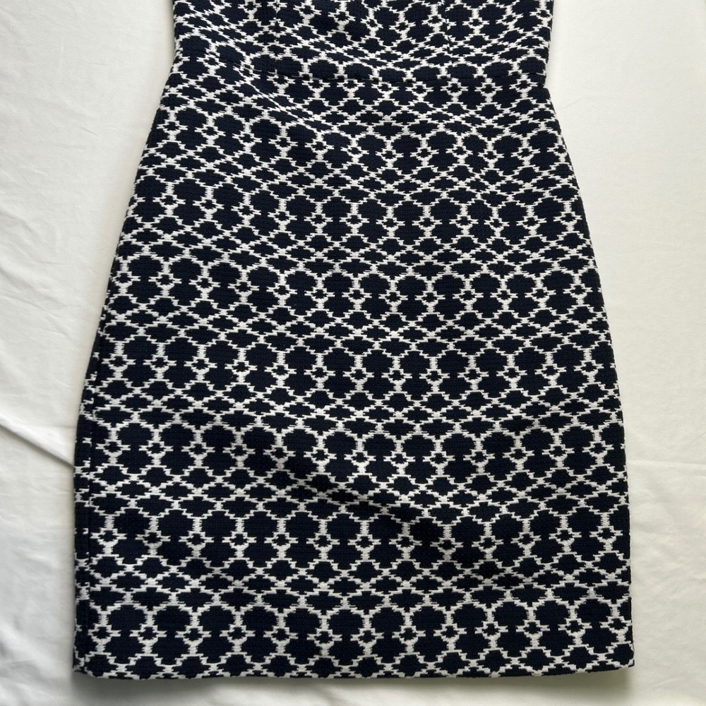 NWT Banana Republic Womens Shift Midi Dress Navy White Size 4 Nautical Summer - Picture 4 of 11